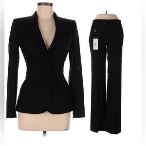 Dolce & Gabbana Black and Leopard Print Ensemble SET